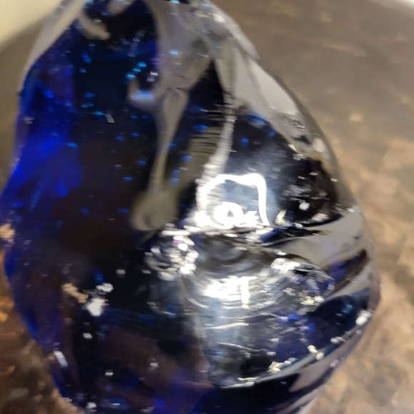 Vintage Dark Blue Andara Monatomic Crystal Glass - Picture 5 of 8